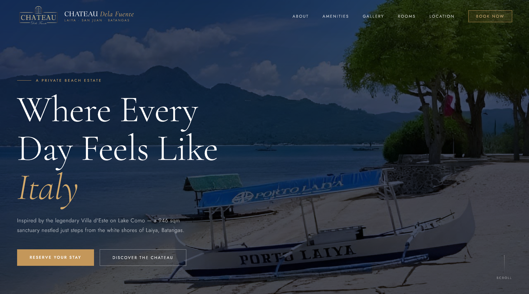 Chateau Dela Fuente - Resort and Hospitality Website
