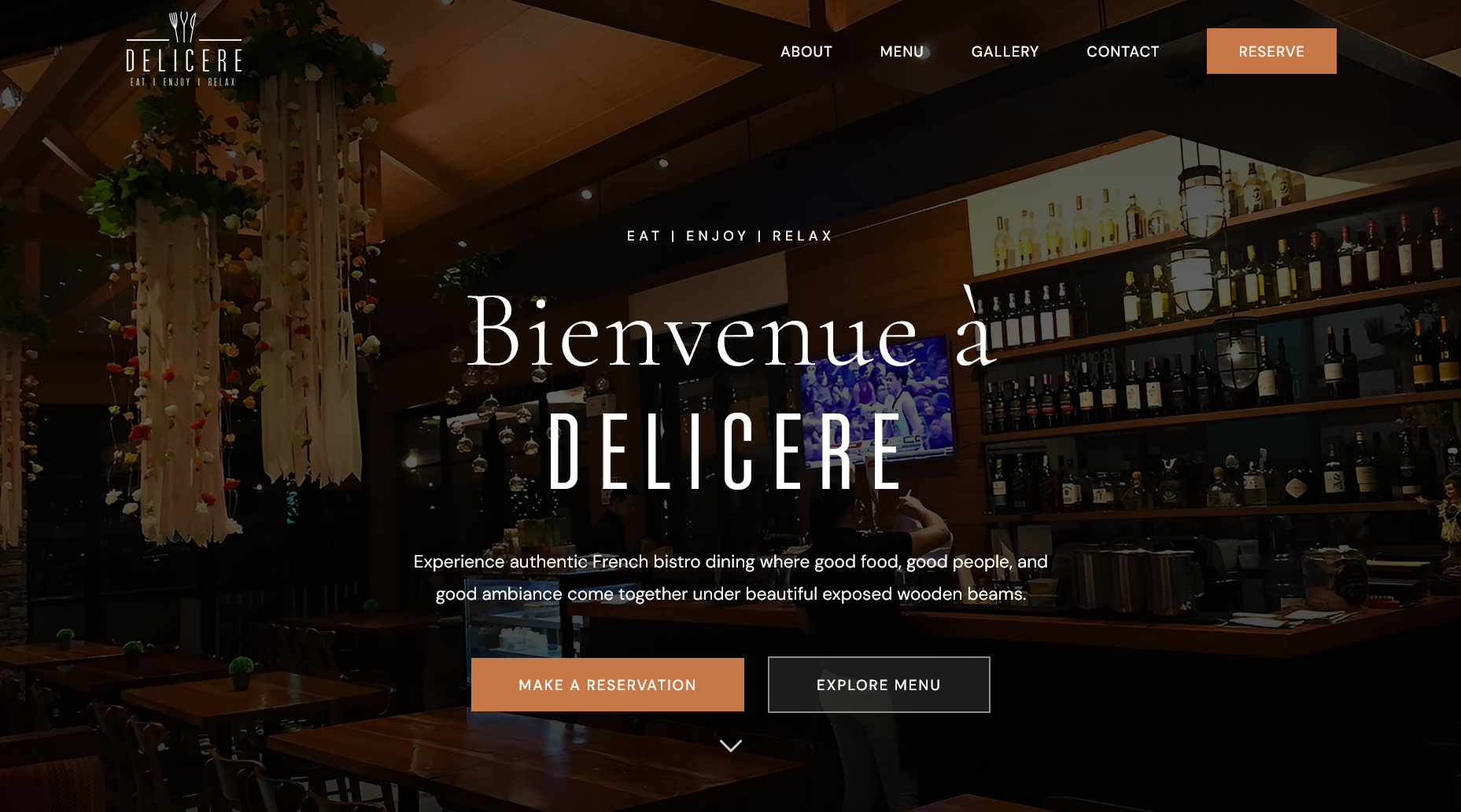 Delicere - Food and Culinary Website