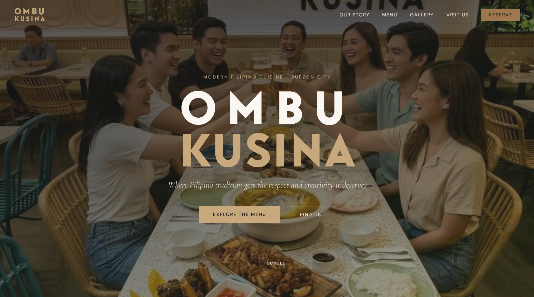 Ombu Kusina - Filipino Restaurant Website