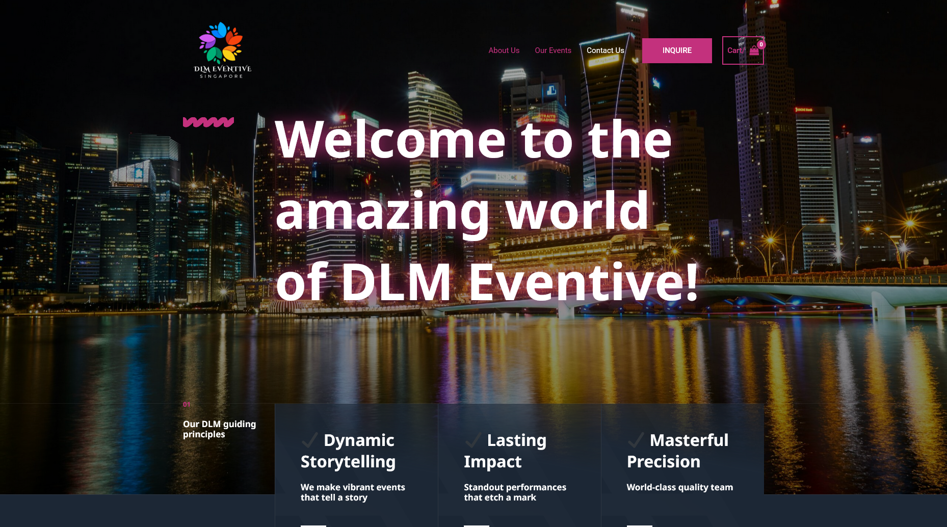 DLM Eventive Singapore - Events Management Website