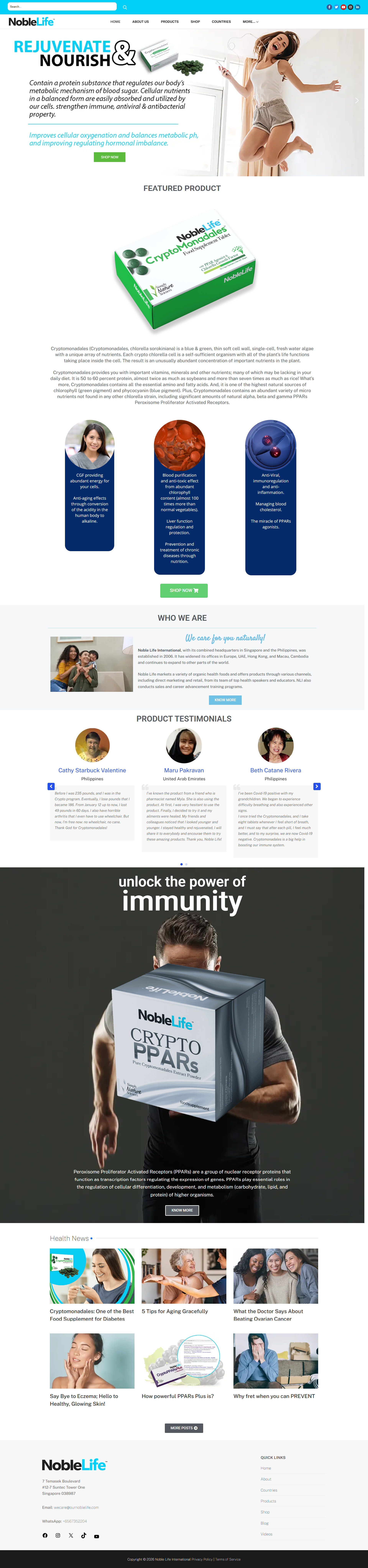 Noble Life International - Natural Health Products